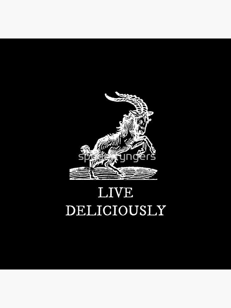 Thumbnail 3 of 3, Pin, Live Deliciously designed and sold by spyderfyngers.