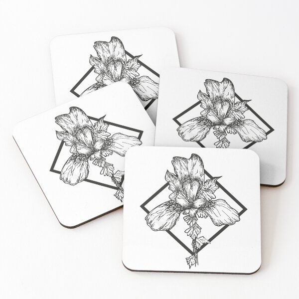 Item preview, Geometric Iris flower design designed and sold by Emilychrimes.