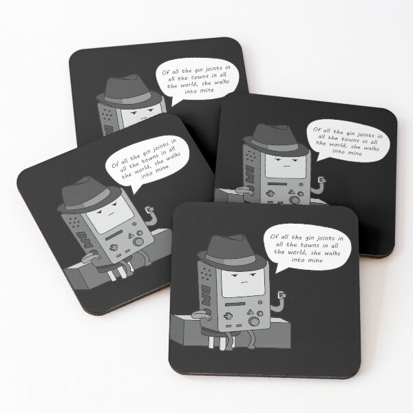 Item preview, BMO Noire in a bar (with speech)- Adventure time designed and sold by The British Bunny Hop Shop.