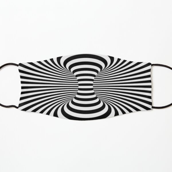 Black & White Space Optical Illusion Kids Mask
