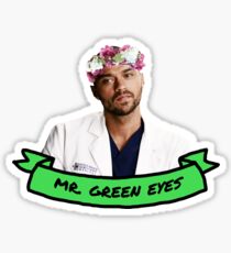 Green Eyes Sticker