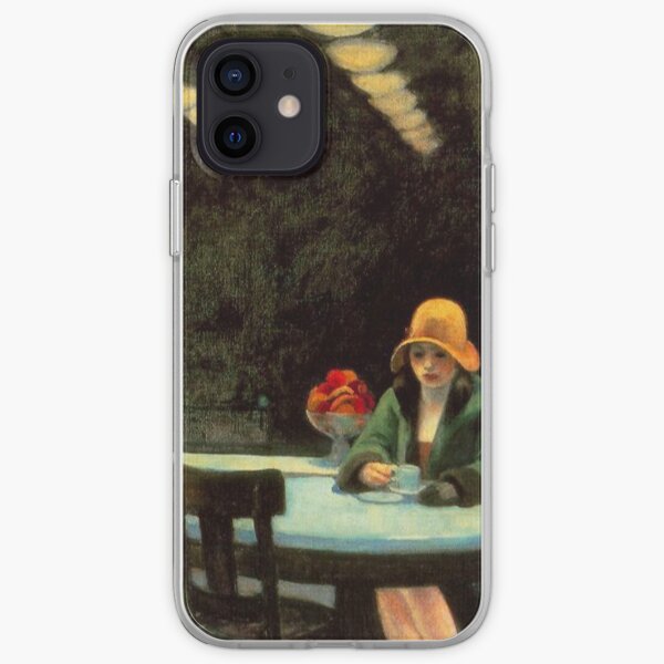 AMERICAN ARTIST. Edward Hopper. Automat. 1927. iPhone Soft Case