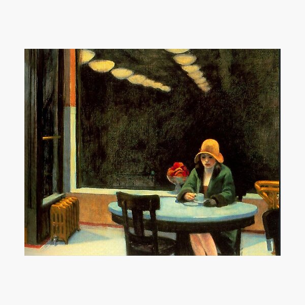 AMERICAN ARTIST. Edward Hopper. Automat. 1927. Photographic Print