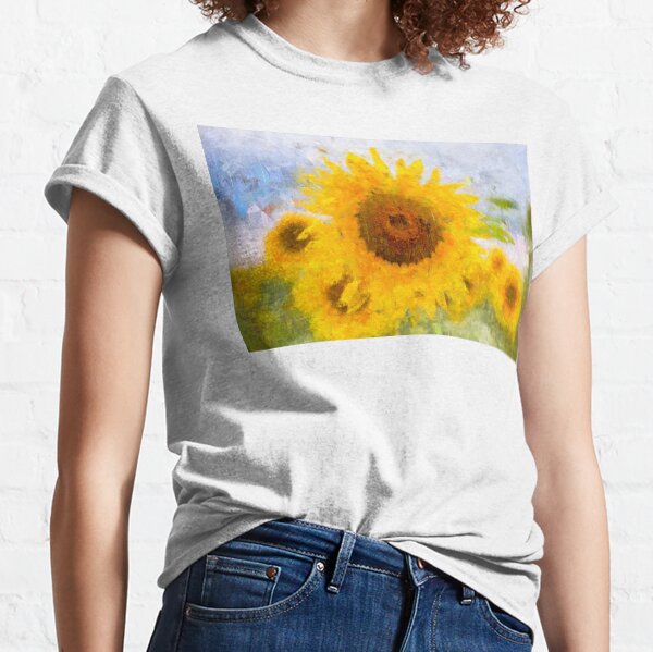 Sunflowers Abstract Art Classic T-Shirt