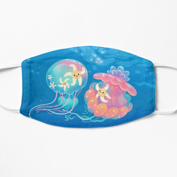 Jellyfish bus Flat Mask