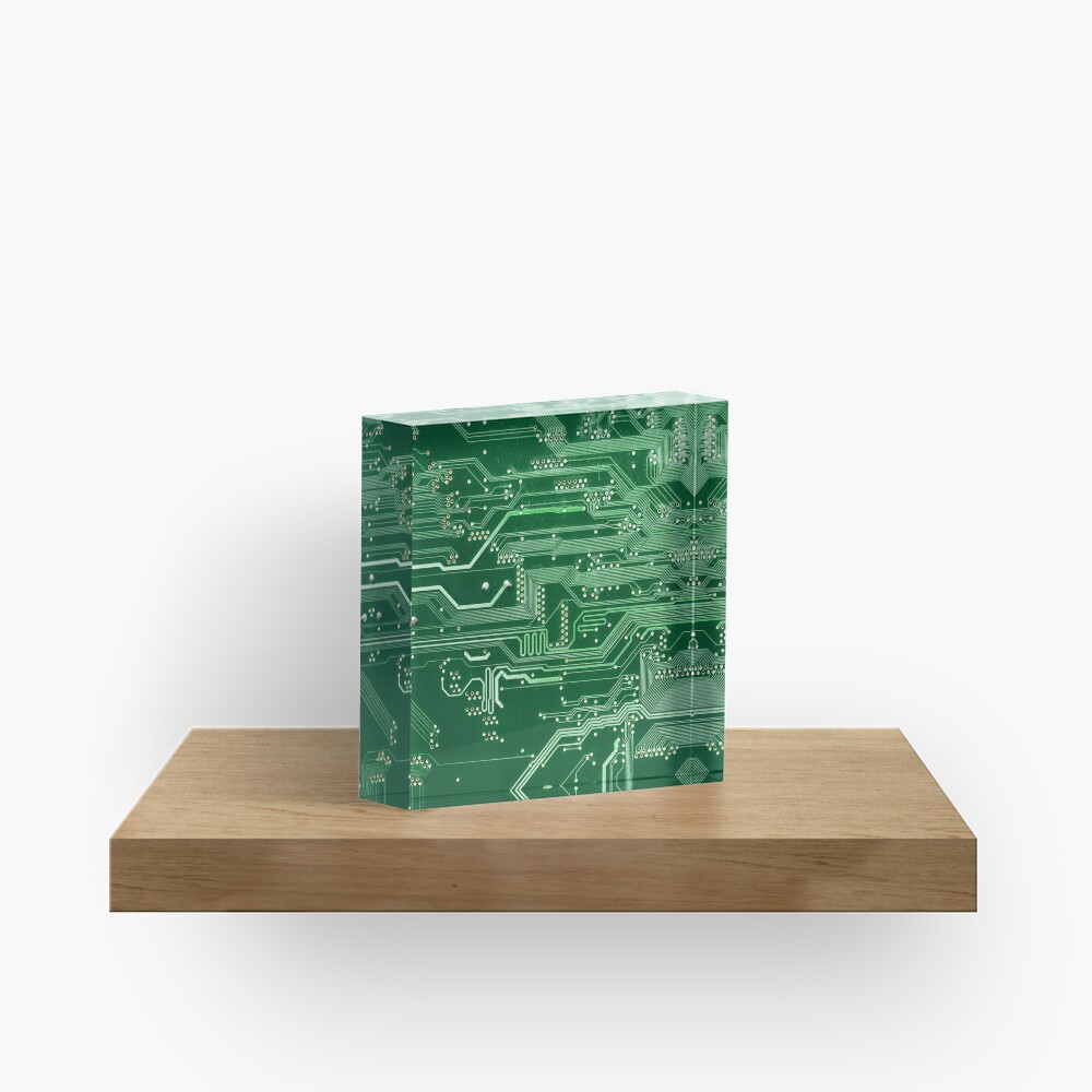 Electronic circuit board Acrylic Block