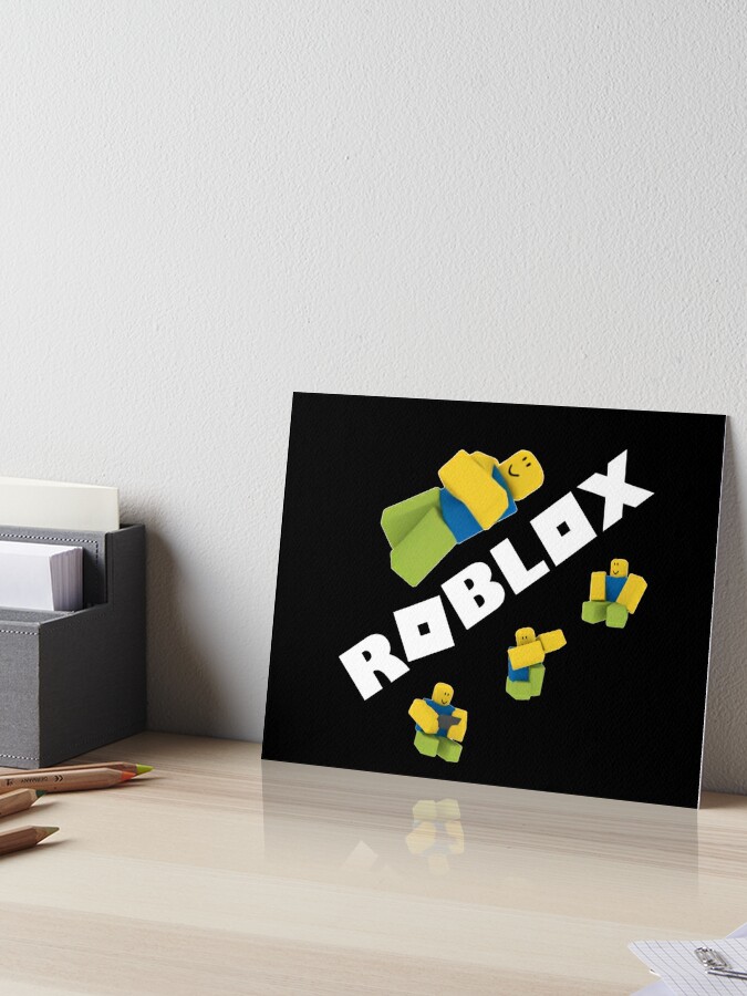 Roblox Noob Art Board Print By Nice Tees Redbubble - roblox noob poster by nice tees redbubble