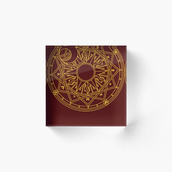 Clow Circle Acrylic Block