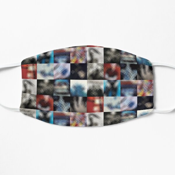 u2 achtung baby glass effect Flat Mask