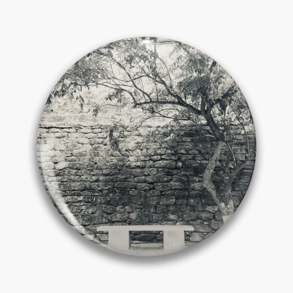 Item preview, Stone park bench, Asia tree black and white designed and sold by Zwuck.