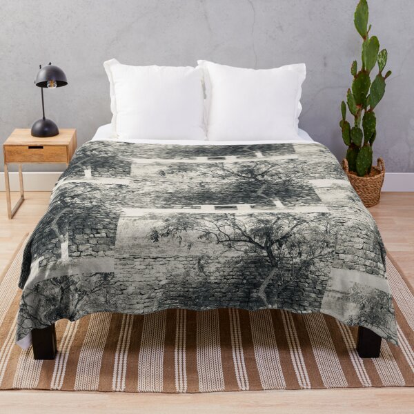 Item preview, Stone park bench, Asia tree black and white designed and sold by Zwuck.