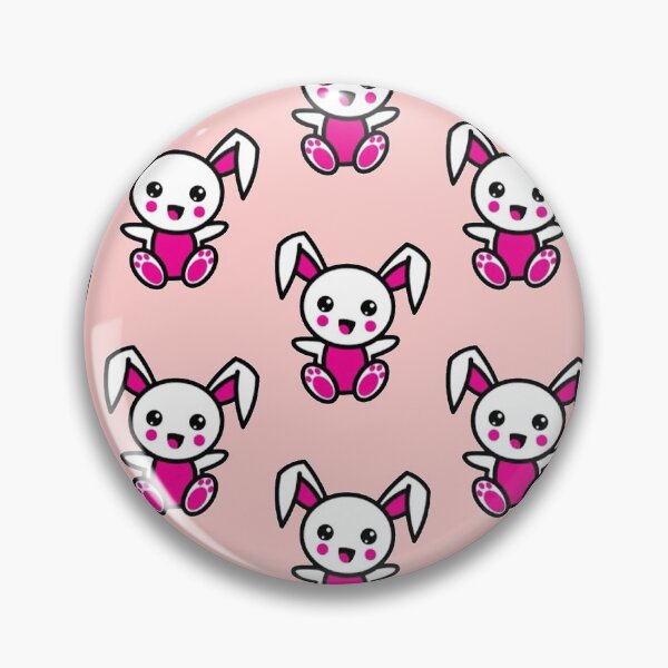 Artikelvorschau, Nettes glückliches kleines Kawaii rosa Häschen-Kaninchen-Muster entworfen und verkauft von Robert  Townsend.