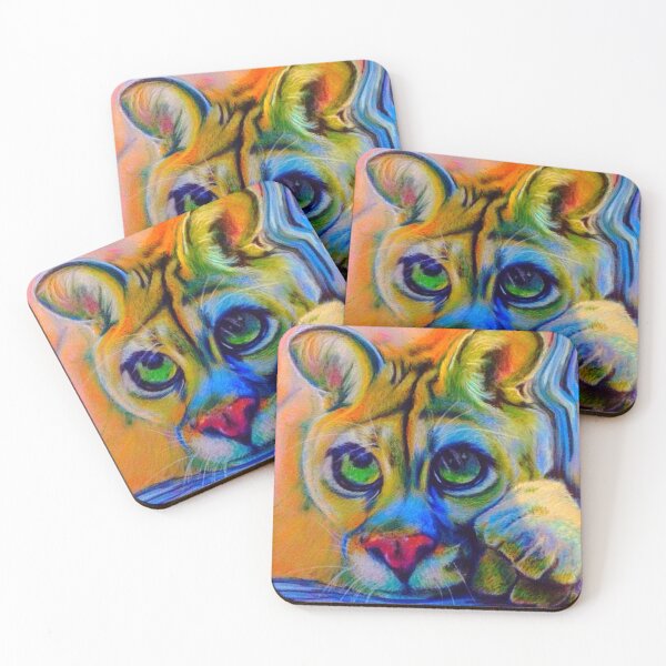 Item preview, Lion cartoon wild animals boggle eyes colourful picture designed and sold by Julieford.
