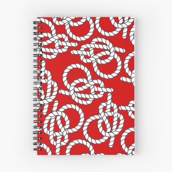 Item preview, Red Nautical Knots Print designed and sold by kapotka.