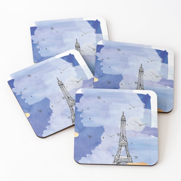 Item preview, Paris Eiffel Tower at Night designed and sold by ykillustrations.