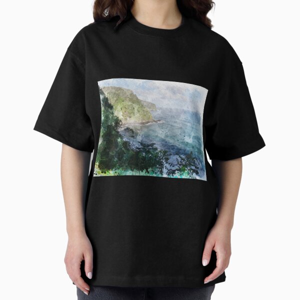 Item preview, Hana Highway Watercolor designed and sold by TwoSmallPtatoes.
