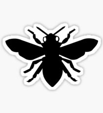 Bee Silhouette Sticker