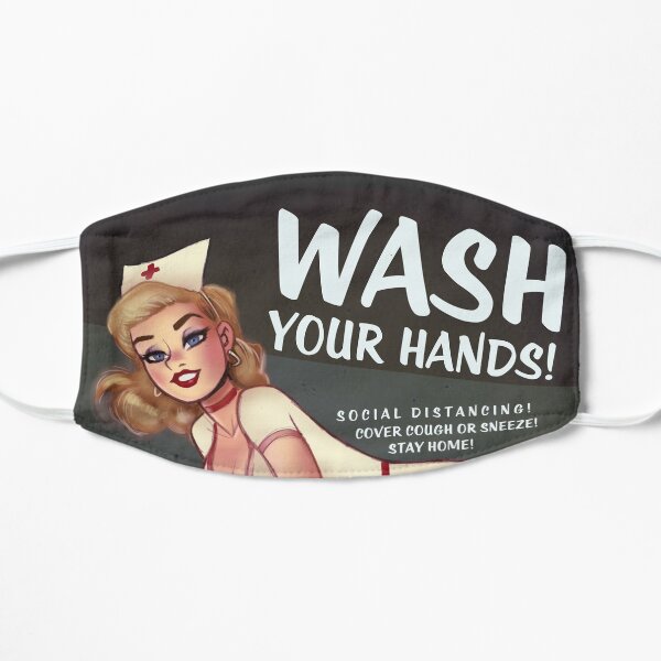 Wash Your Hands! Flat Mask
