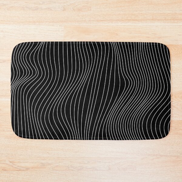 Item preview, Black and White Illusion Waves Pattern 2 designed and sold by Sitchko.