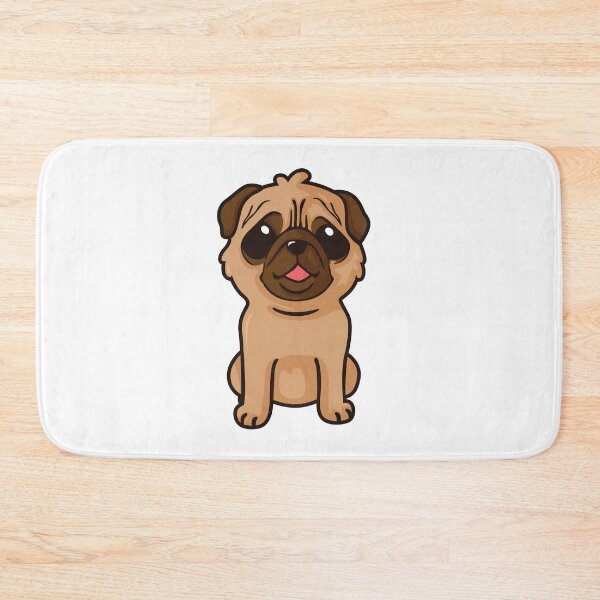 Item preview, Cute laughing pug dog puppy designed and sold by katastrophal.