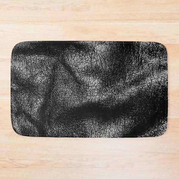 Item preview, Silver and black leather texture designed and sold by k9printart.