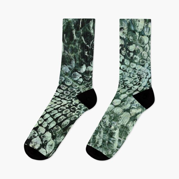 Item preview, Faux pearly crocodile texture on green marble designed and sold by k9printart.