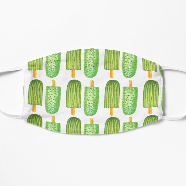 Cactus Popsicles Pattern #redbubble #decor #buyart Mask