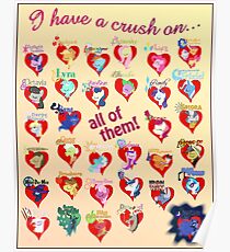 I have a crush on... all of them! - 3 Poster