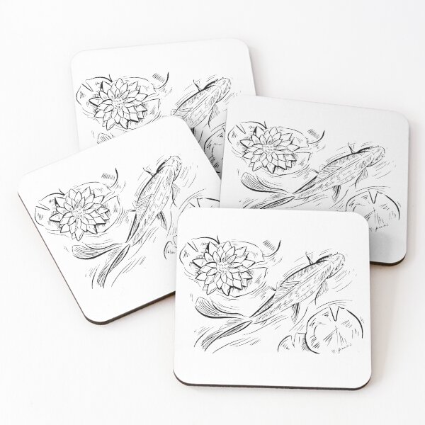 Item preview, Goldfish and Waterlily designed and sold by MFIllustration.