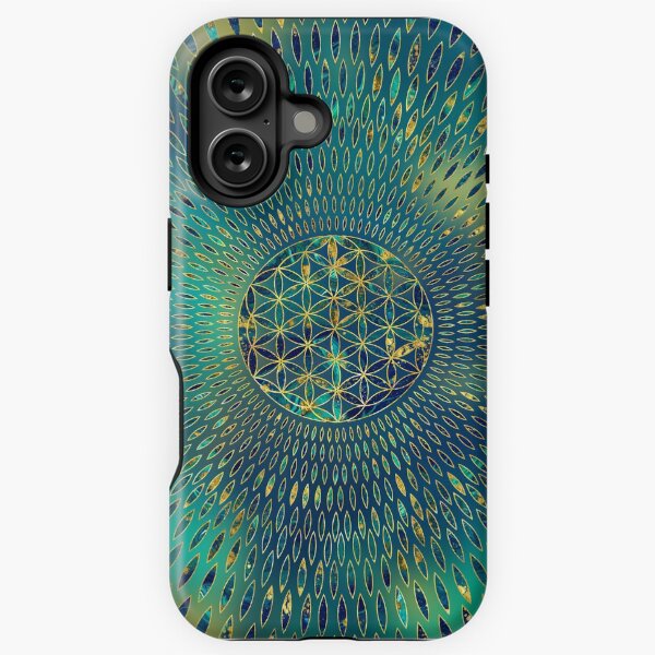 Item preview, Flower of life Marble and gold  designed and sold by k9printart.