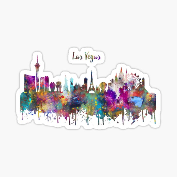 RightMea America-Las Vegas Skyline Sticker Wall Art Decals Colorful Cities  Landscape Vinyl Wall Deco…See more RightMea America-Las Vegas Skyline