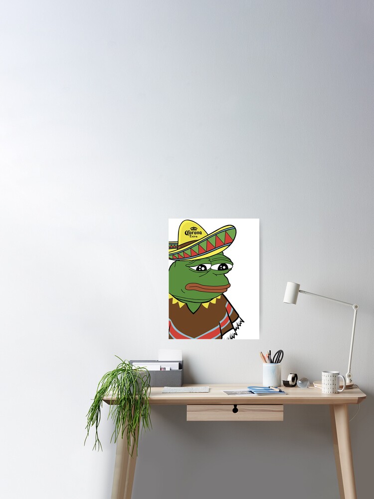 DANK MEME PEPE THE FROG MEXICAN  Greeting Card by Mileau