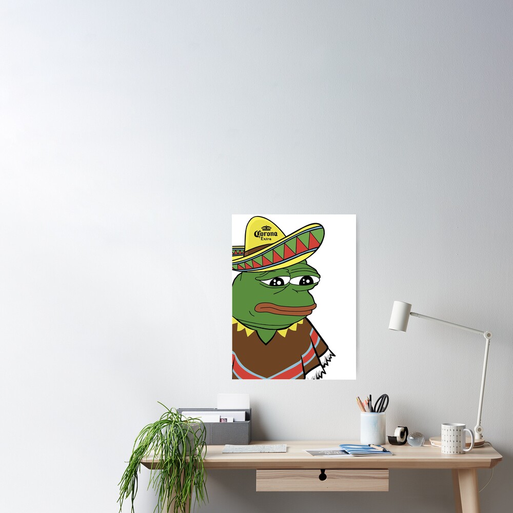 DANK MEME PEPE THE FROG MEXICAN  Greeting Card by Mileau