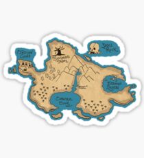 Map of Neverland Sticker