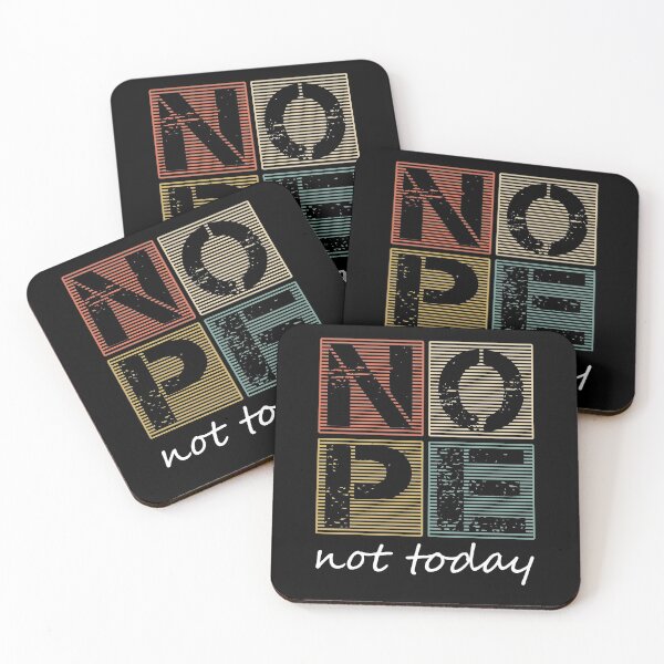 Item preview, Nope Not Today Funny Lazy Sayings Vintage Graphic designed and sold by T-minus.