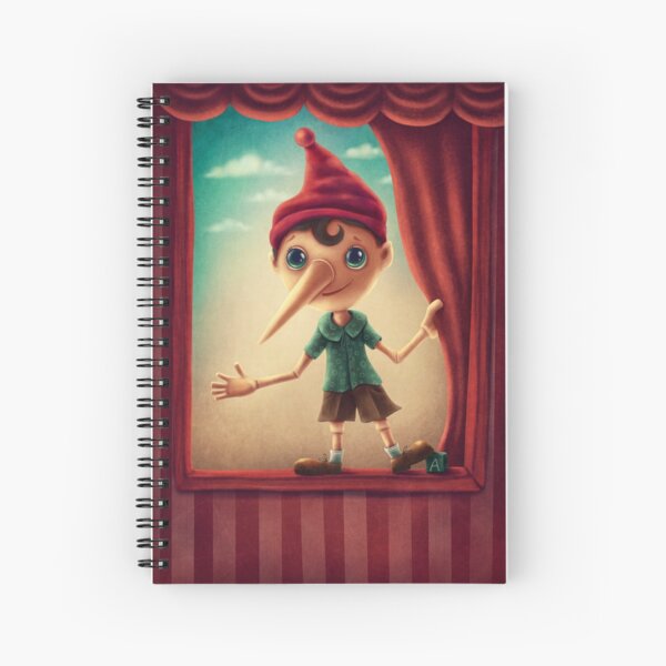 Pinocchio Puppe. Spiralblock