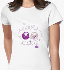 love knitting couple Women's Fitted T-Shirt