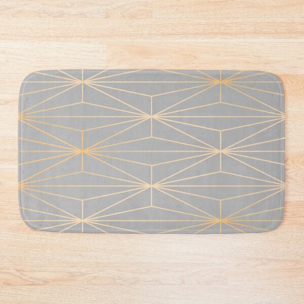 Item preview, ELEGANT GRAY SILVER GOLD DIAMOND PATTERN designed and sold by Pia Schneider.