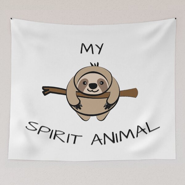 Item preview, Sloth cartoon - my ghost animal designed and sold by Nicole Bleck.