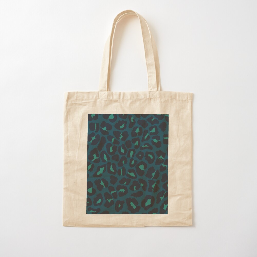 green leopard print bag