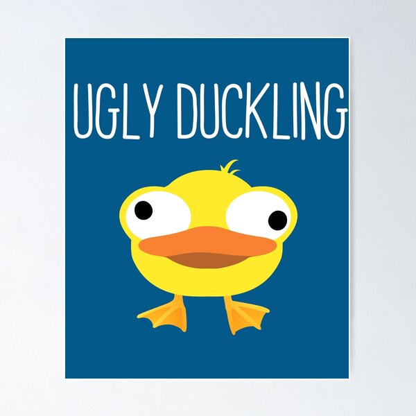 Ugly duckling, ugly duck, duck swimming, duck family, funny duck shirt |  Sticker