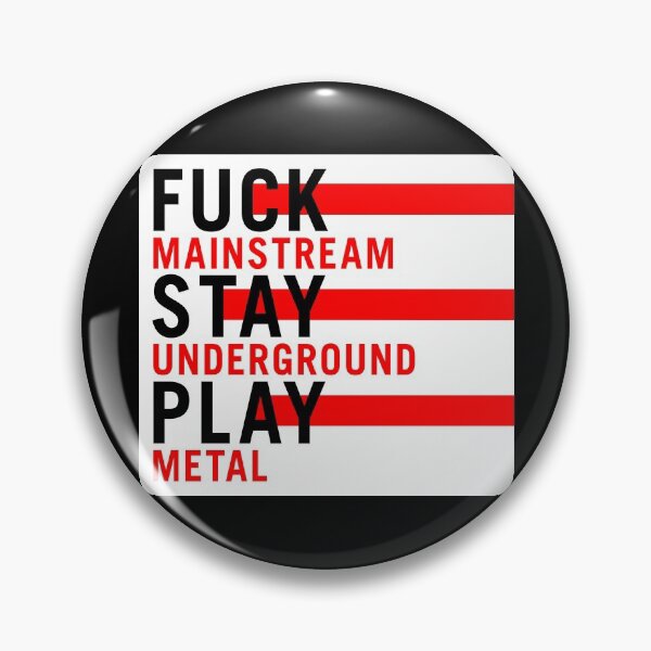 Artikelvorschau, Fuck Mainstream Play Metal entworfen und verkauft von MrTeeTime.