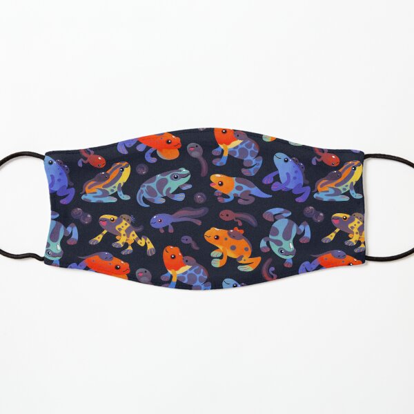 Poison dart frogs - dark Kids Mask
