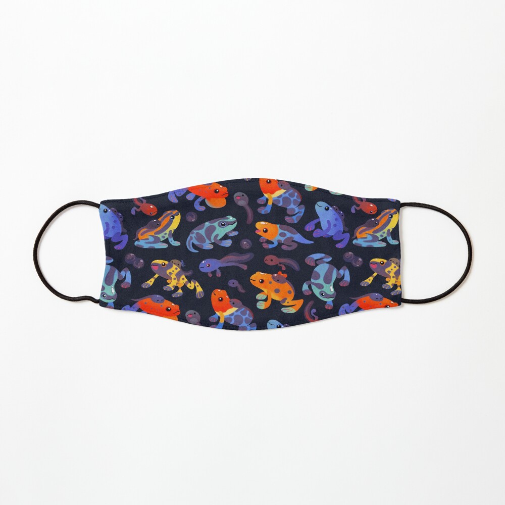 Poison dart frogs - dark Mask