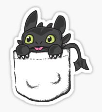 Pocket Toothless Sticker