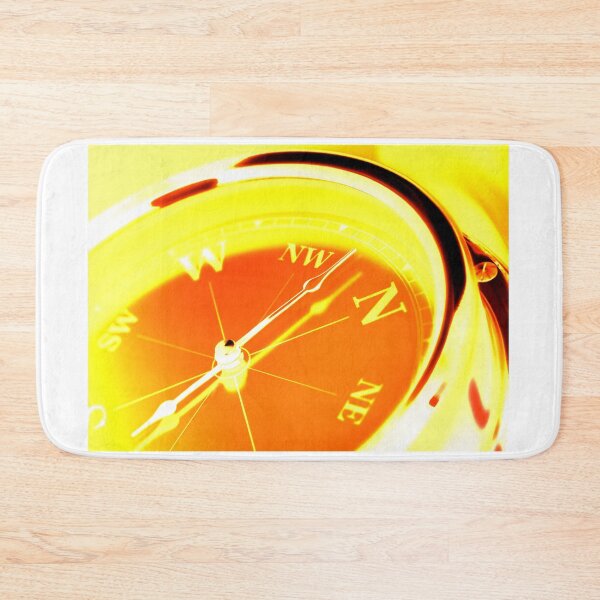 Item preview, Negative image of close up of a yellow compass designed and sold by Phillip Thornton.
