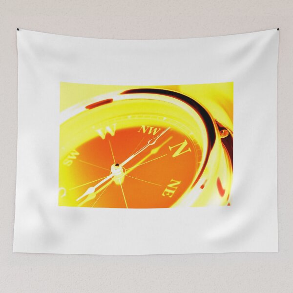 Item preview, Negative image of close up of a yellow compass designed and sold by Phillip Thornton.