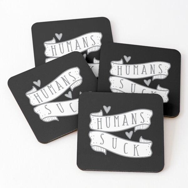 Item preview, HUMANS SUCK banner designed and sold by jazzydevil.