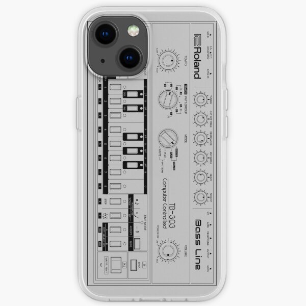 TB-303 Bass Line Wireframe iPhone Soft Case