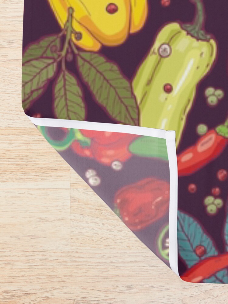 Alternate view of Hot & spicy! Shower Curtain